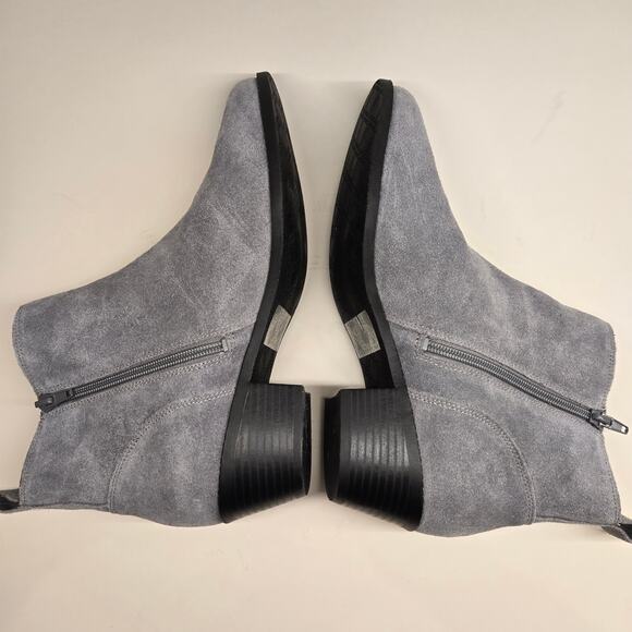 Vionic Roseland Size 10 W Slate Gray Water-Repellent Suede Chelsea Ankle Boot - Picture 2 of 11